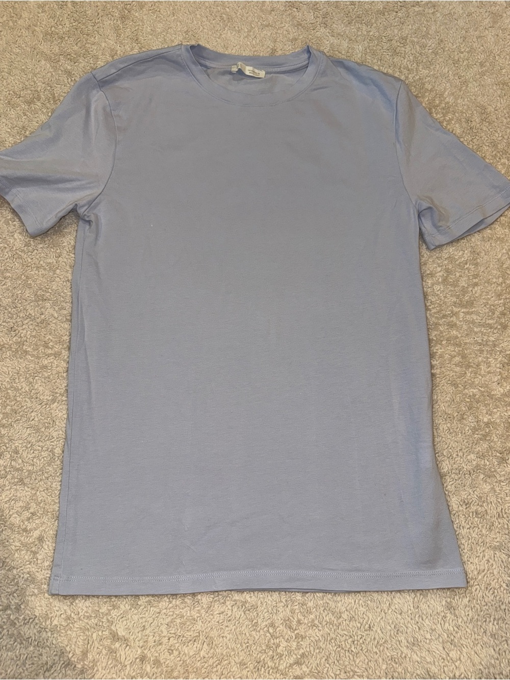 Zara Light Blue Short Sleeve Crew Neck Tee